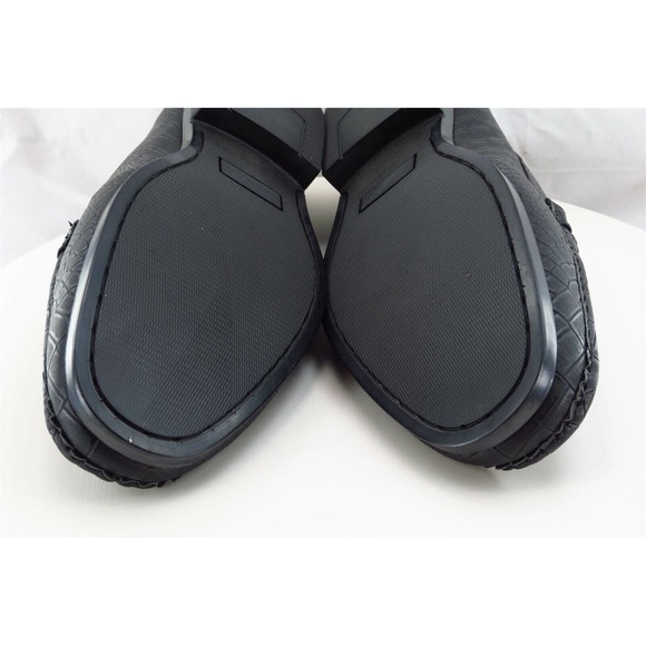Adolfo Shoes Sz 10.5 M Black Penny Loafer‎ Leather Men 7150 main image 7